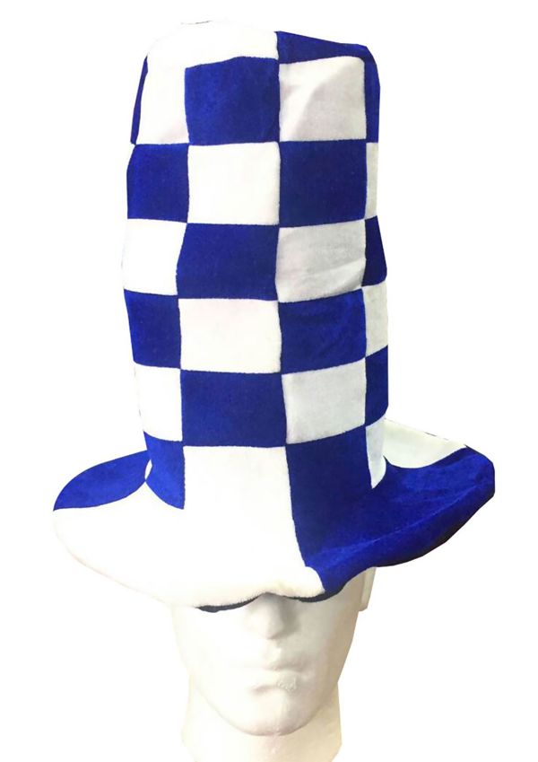 Blue White Wacky Hat